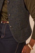 Gilet sans manches PHARELL en mélange de laine tweed