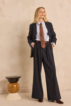 Veste à manches longues en mélange de polyester Nelia B rayée
