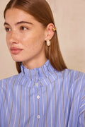Blouse rayée à col lavallière MORGANE