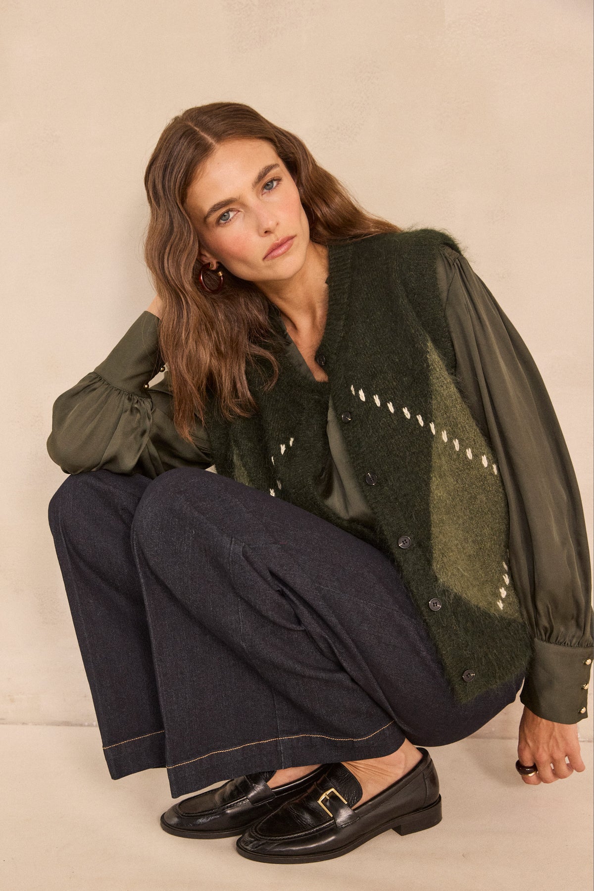 Gilet sans manches en mohair ALPHA