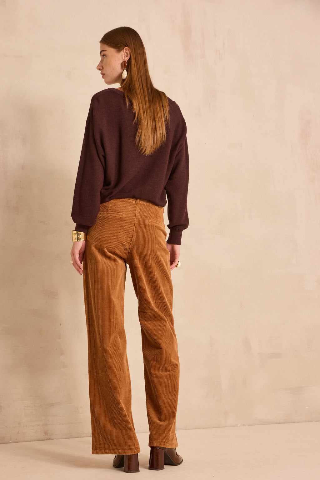 Pantalon large en velours côtelé FERGUSON