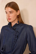 Blouse en denim à manches longues MILAN