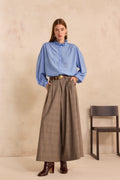 Pantalon ample imprimé Prince de Galles TATIANA