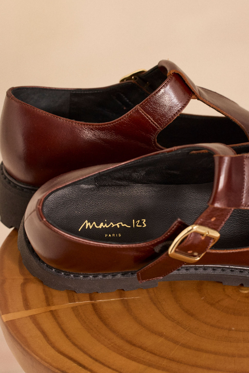 Derbies plates en cuir ORPHÉE