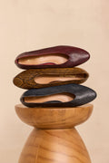 Ballerines plates en cuir MONA