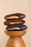 Ballerines plates en cuir MONA