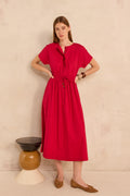 Robe trapèze sans manches en coton PURE