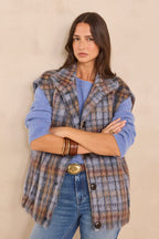 Manteau sans manches en laine mélangée DJODDY