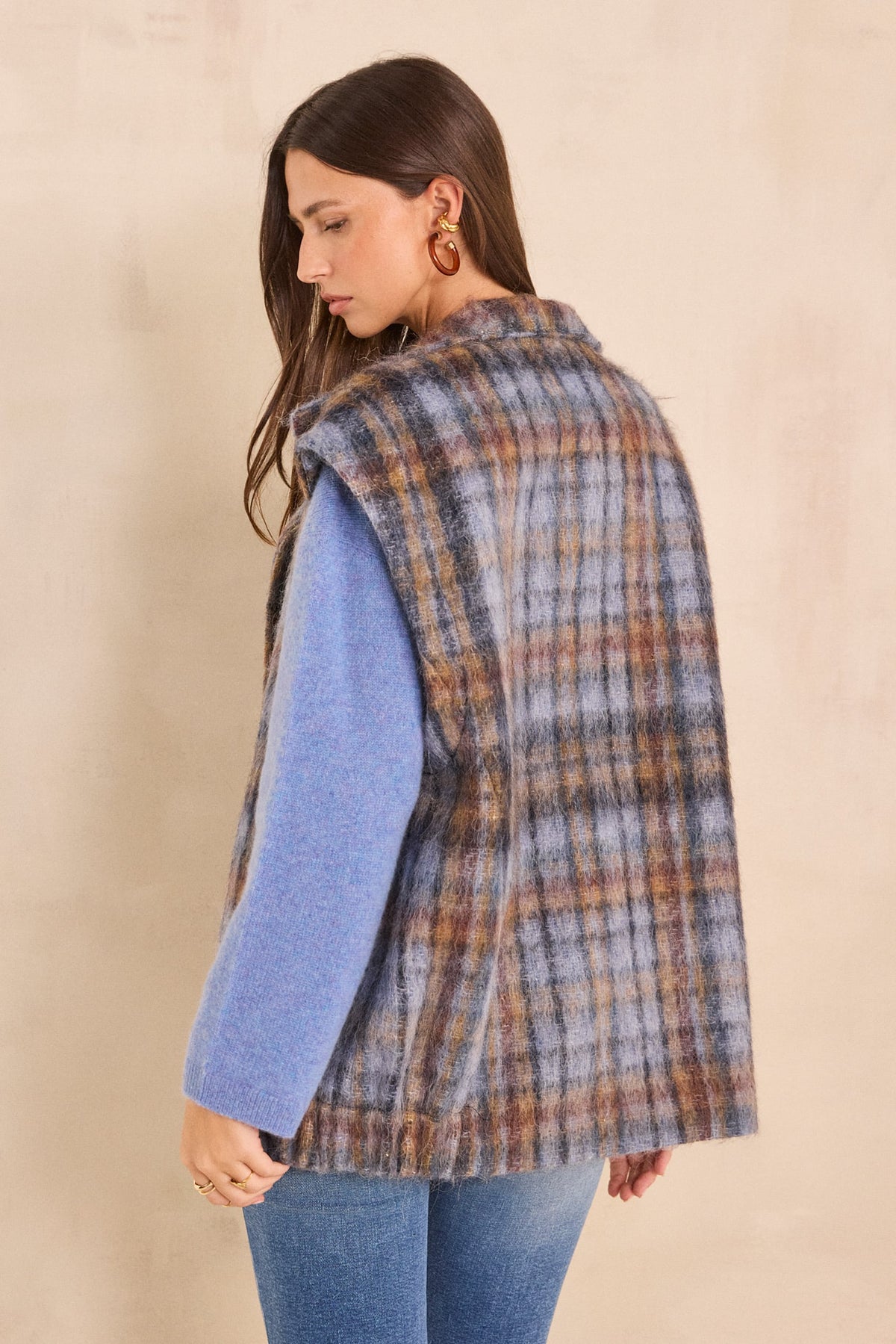 Manteau sans manches laine mélangée DJODDY