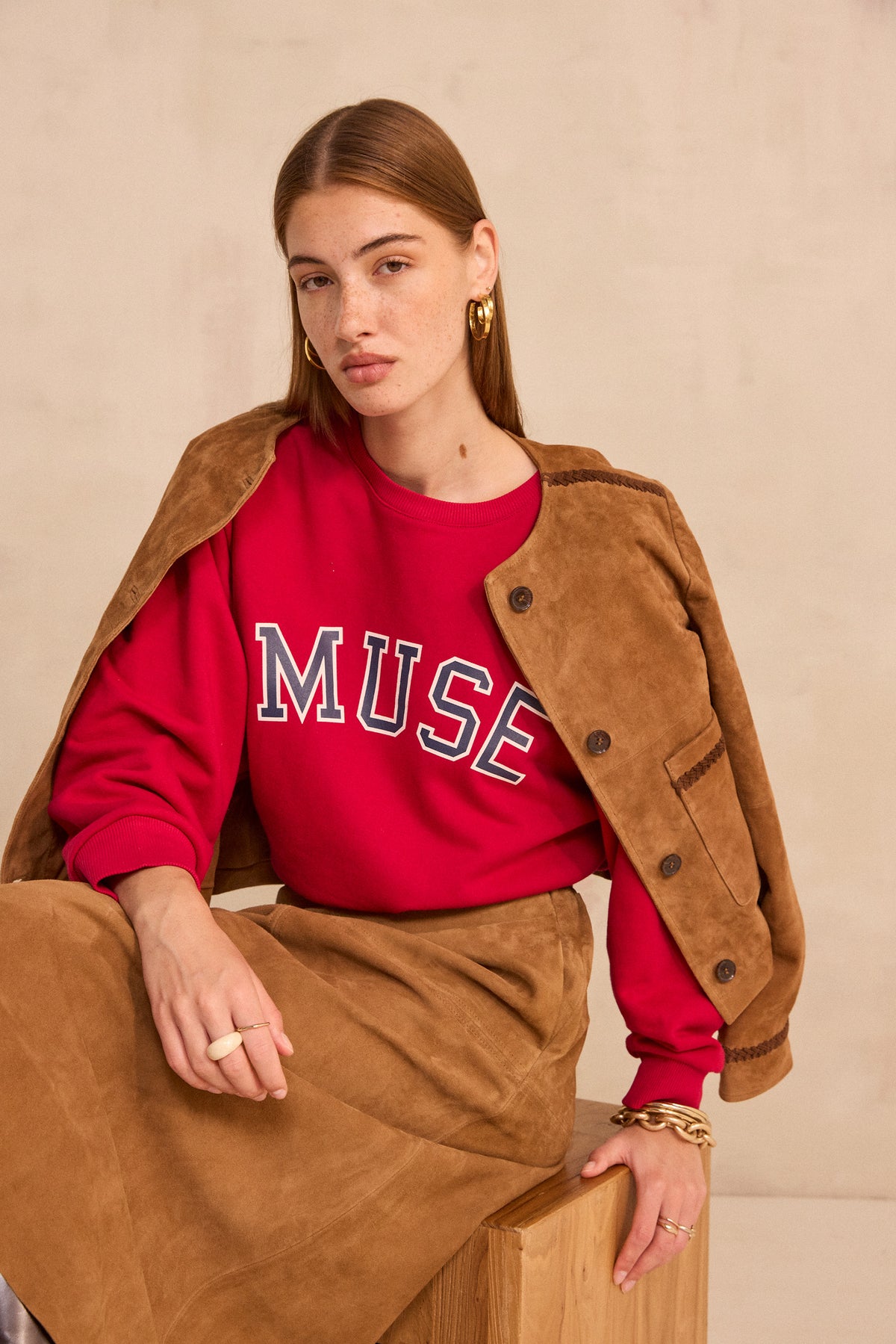 Sweat en coton mélangé MUSE